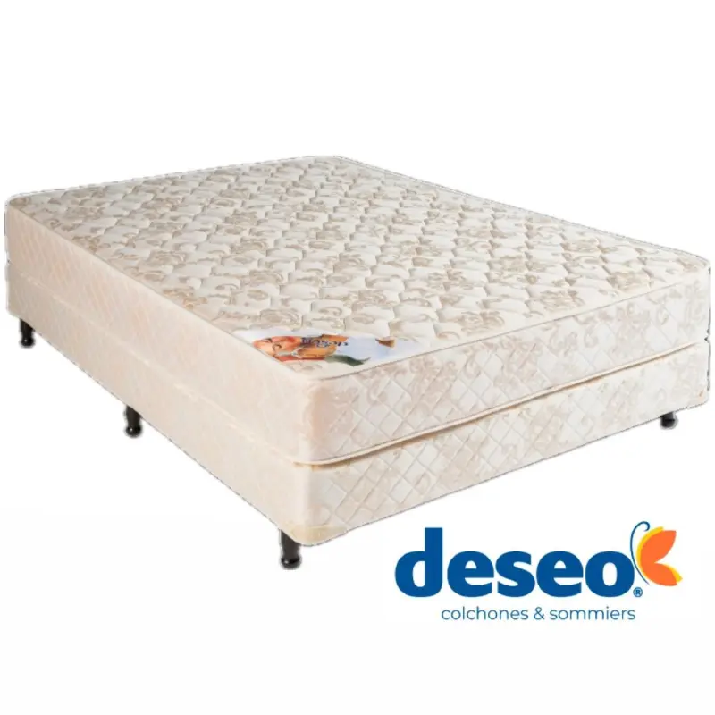 Conjunto sommier sueño dorado 23cm DESEO 2 plazas